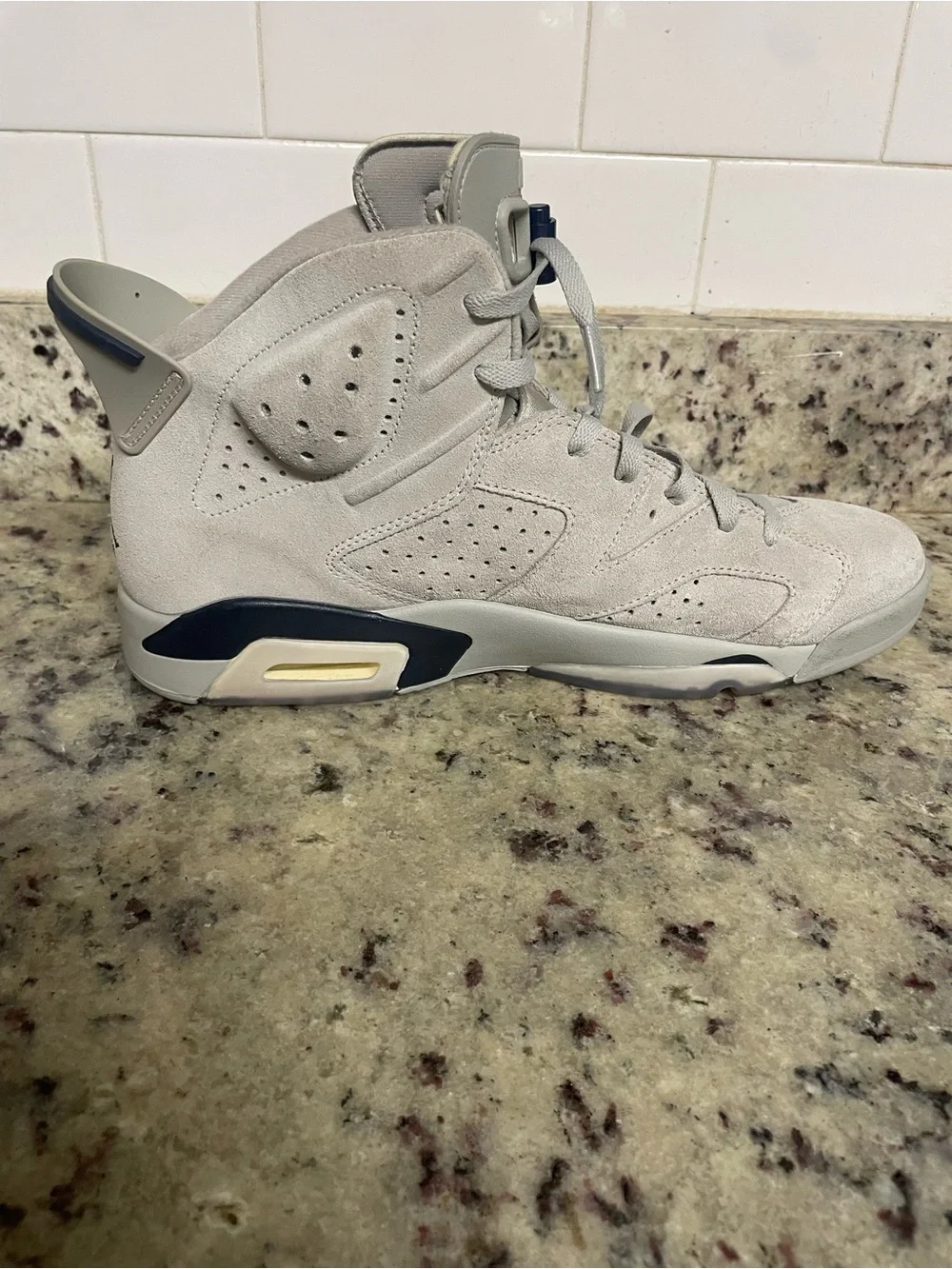 Air Jordan 6 Retro Georgetown sneaker shoes high top suede tongue brand men 13